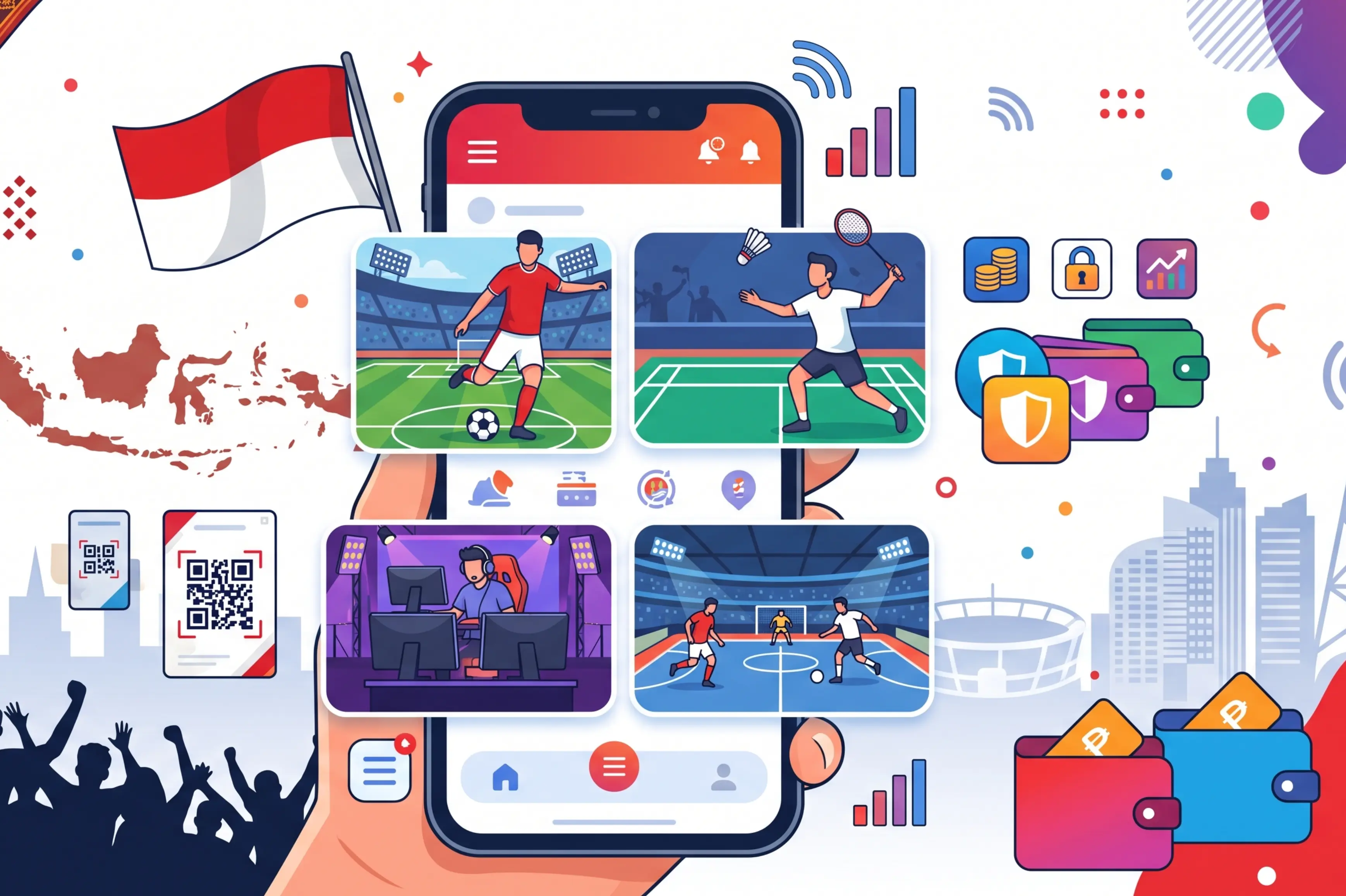 Pengguna mengakses GSC11 di smartphone Android dengan koneksi seluler